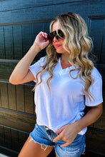 Load image into Gallery viewer, Sadie Slouchy Boyfriend Tee - White
