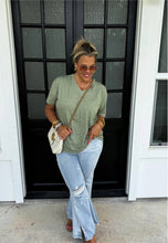 Load image into Gallery viewer, Sadie Slouchy Boyfriend Tee - Olive
